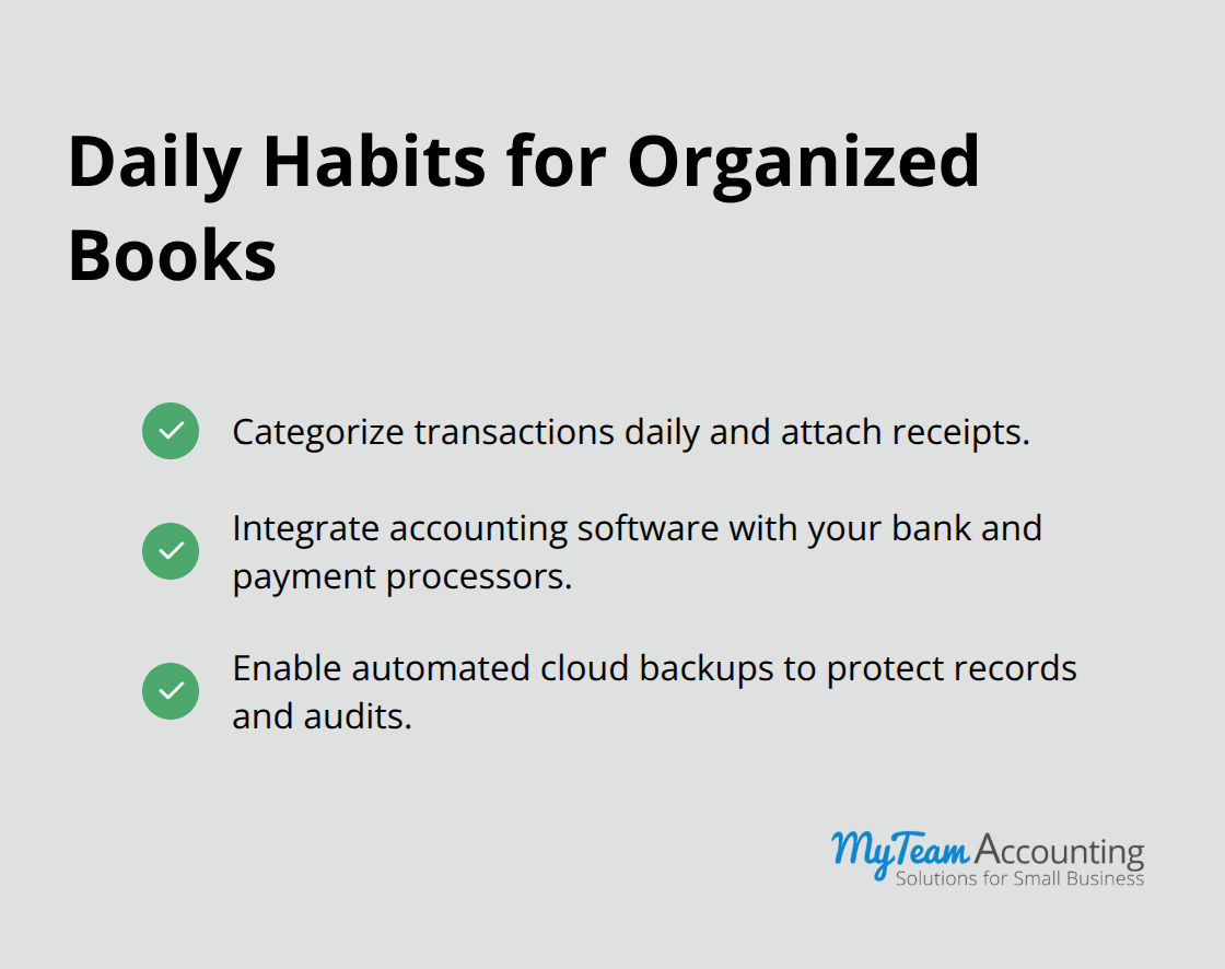 Checklist of core bookkeeping habits for clear, accurate records - accounting mistakes, accounting tips, avoid errors, business finances, financial records
