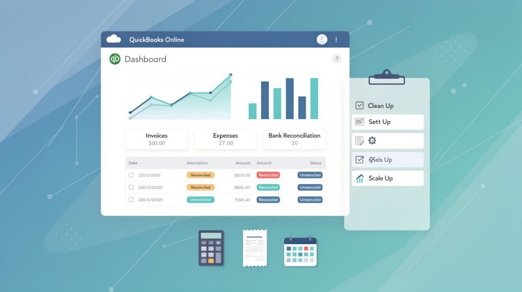 QuickBooks Online Best Practices: Clean Up, Set Up, Scale Up